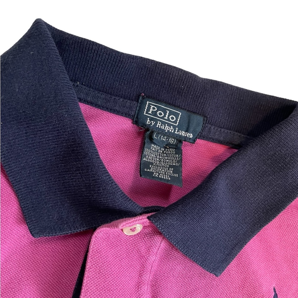 Polo Ralph Lauren big Pony Polo Shirt pinkish purple size 14-16 boy - Picture 8 of 11
